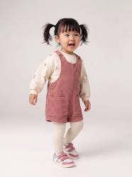 Baby-Baby girls sweatshirt and pinafore shorts set