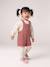Baby girls sweatshirt and pinafore shorts set old rose 