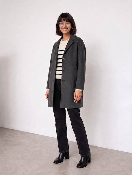 Maternity and baby carrier coat anthracite 
