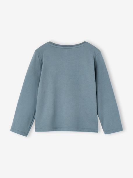 Long Sleeve T-Shirt with Heart in Relief, for Girls blush+ecru+green 