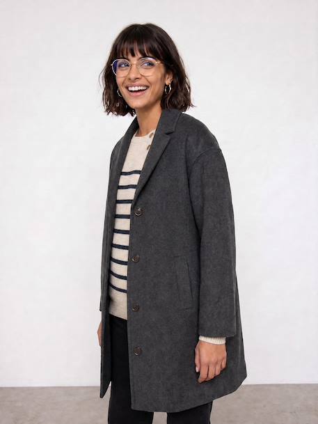 Maternity and baby carrier coat anthracite 