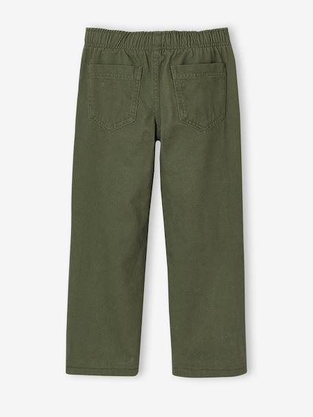 Wide-leg trousers for boys khaki+night blue 