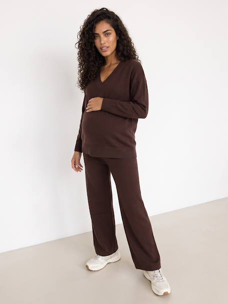 Maternity trouser set chocolate 