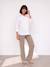 Maternity yoga-style trousers beige 