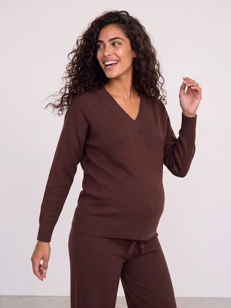 Maternity trouser set chocolate 