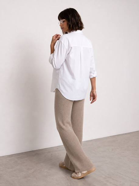 Maternity yoga-style trousers beige 