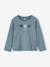Long Sleeve T-Shirt with Heart in Relief, for Girls blush+ecru+green 