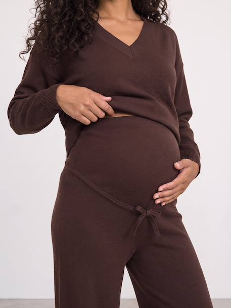 Maternity trouser set chocolate 