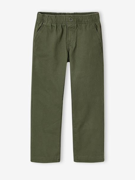 Wide-leg trousers for boys khaki+night blue 
