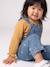 Embroidered blouse for babies ecru+ochre 