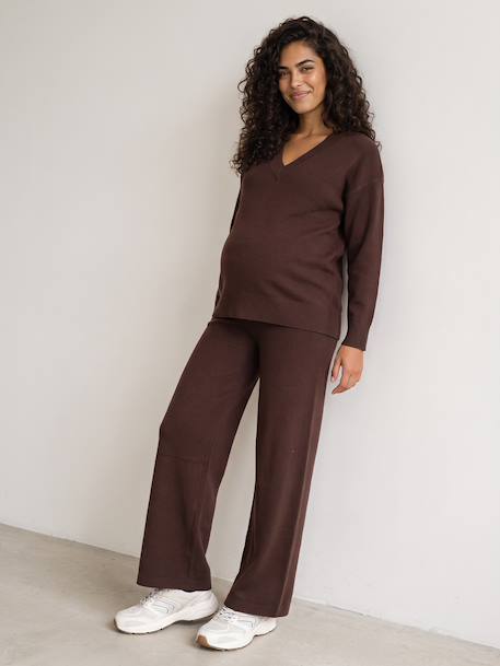 Maternity trouser set chocolate 