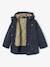 3-in-1 detachable parka for girls blush+navy blue 