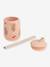 Ellis silicone cup with straw - LIEWOOD fir green+pale pink 
