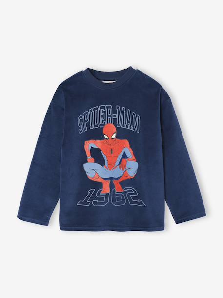 Spiderman velour pyjamas for boys azure 