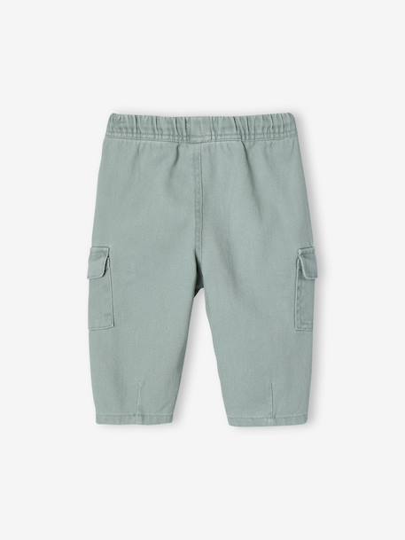 Balloon trousers for baby boys sage green 