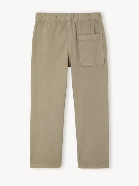 Easy-to-put-on fluid trousers for boys medium blue+night blue+sage green+terracotta 