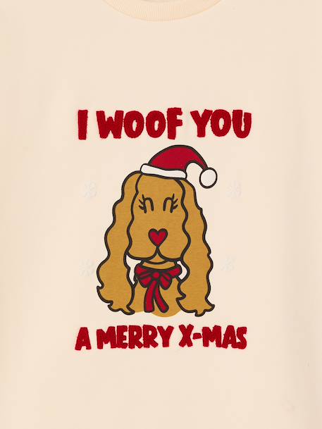 Women's Christmas sweatshirt Family Capsule vanilla 