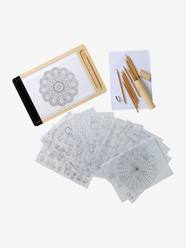 -FSC 100% wooden light-up drawing tablet