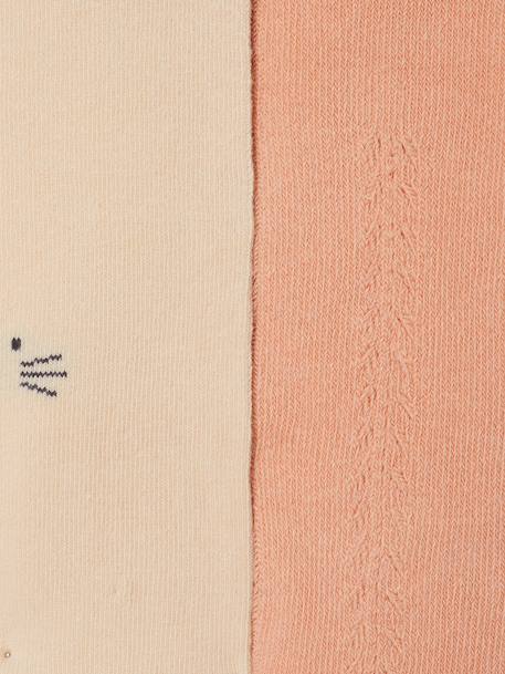 Pack of 2 tights ecru 