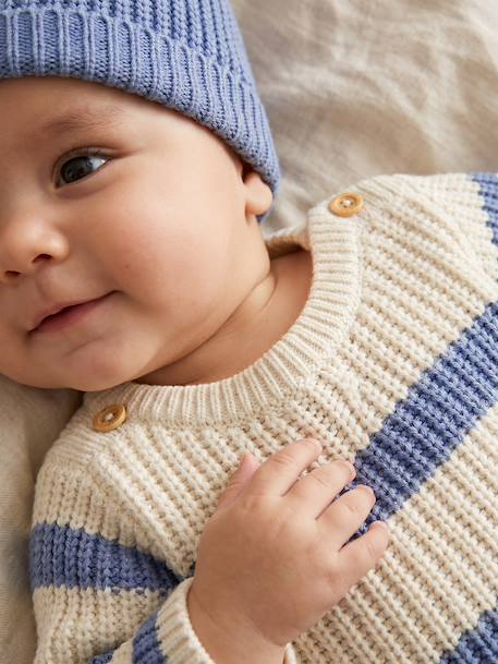 3-piece knitwear set for newborn boys blue 
