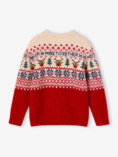 Christmas knit jumper for boys red 