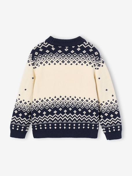Christmas knitwear for boys Family Capsule navy blue 