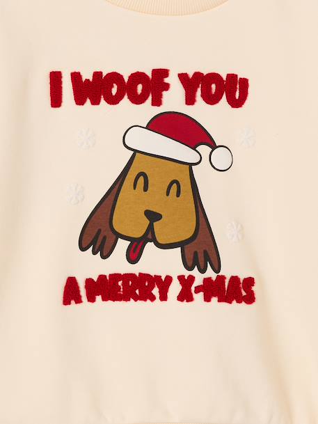 Christmas sweatshirt for girls vanilla 