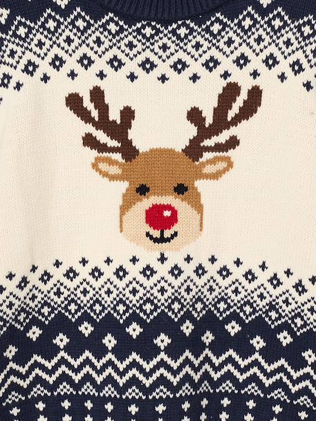 Christmas knitwear for boys Family Capsule navy blue 