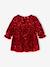 Long-sleeved dress for baby girls red 