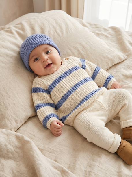3-piece knitwear set for newborn boys blue 