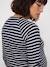 Maternity and nursing T-shirt navy blue 