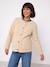Maternity jacket with an adaptable fit ecru 
