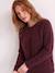 Maternity and nursing jumper bordeaux red+khaki 