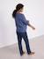 Maternity pointelle knit jumper blue 