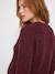 Maternity and nursing jumper bordeaux red+khaki 