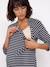 Maternity and nursing T-shirt navy blue 