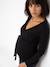 Long-sleeved maternity and nursing T-shirt black 