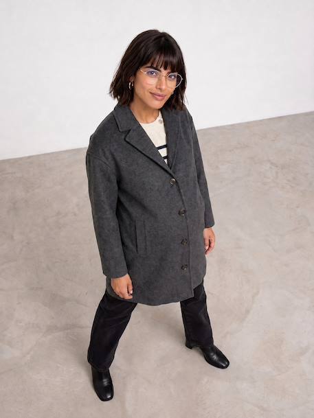 Maternity and baby carrier coat anthracite 