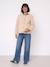 Maternity jacket with an adaptable fit ecru 
