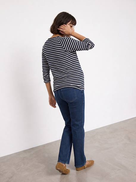 Maternity and nursing T-shirt navy blue 