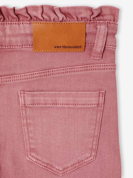 Slim trousers for girls ink blue+mauve 