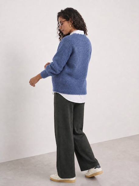 Maternity knit trousers grey 