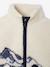 Sherpa jacket with long sleeves and zip fastening for boys ecru 