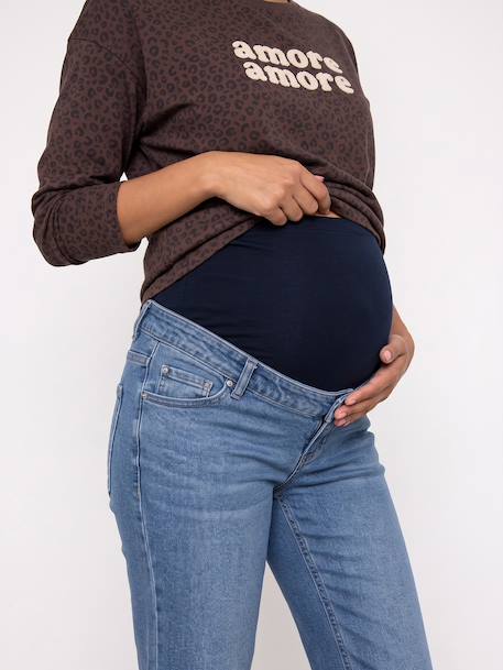 Wide Leg Jeans for Maternity 6439+brut denim+stone 