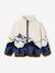 Sherpa jacket with long sleeves and zip fastening for boys ecru 