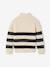 Zip-neck jumper for boys marl white 