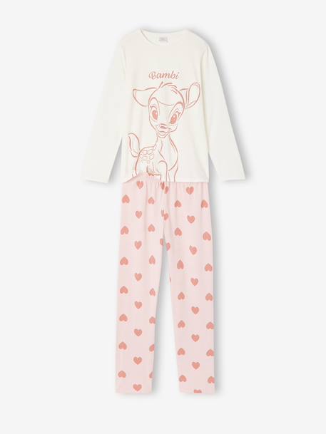 Bambi pyjamas for girls pale pink 