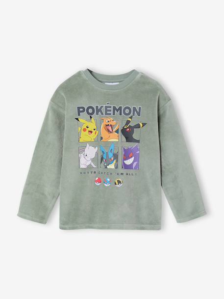Pokémon velour pyjamas for boys sage green 