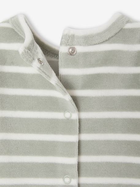 Pack of 2 newborn long-sleeved pyjamas sage green 
