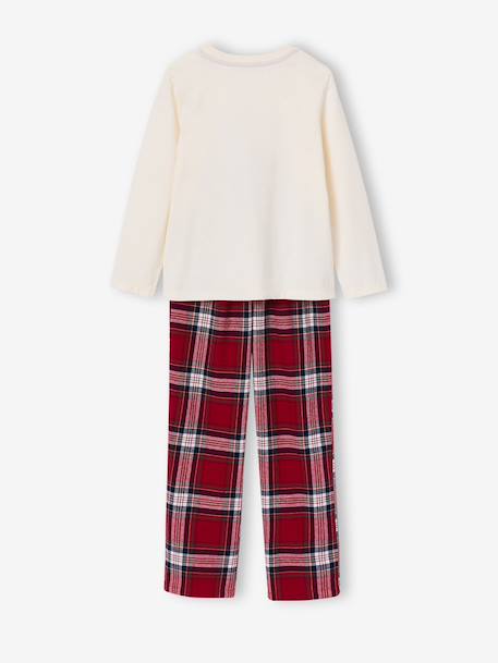 2-piece Christmas pyjamas for girls ecru 